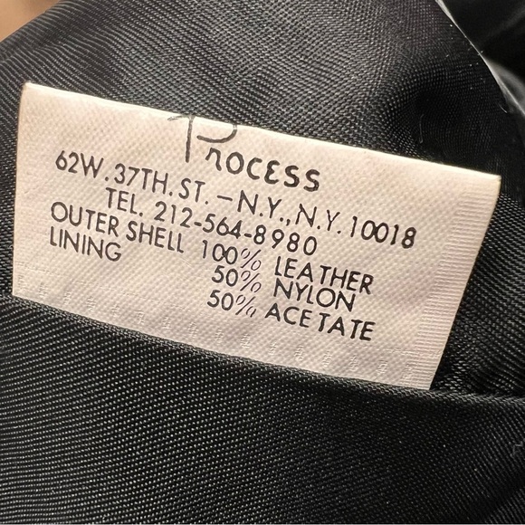 Vintage 80s-90s Sienna New York 100% Leather Seamed Midi Skirt size 10 - Picture 13 of 13